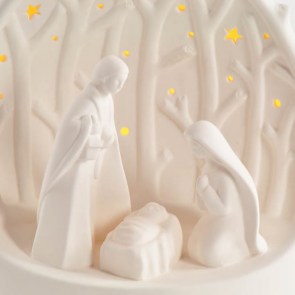 AFF-LST-27 PRESEPE IN PORCELLANA C_LUCI 19x14x23,5 cm 36,60 euro 3